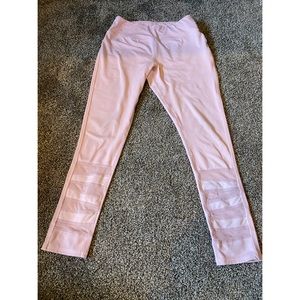 Girls light pink leggings 10-12